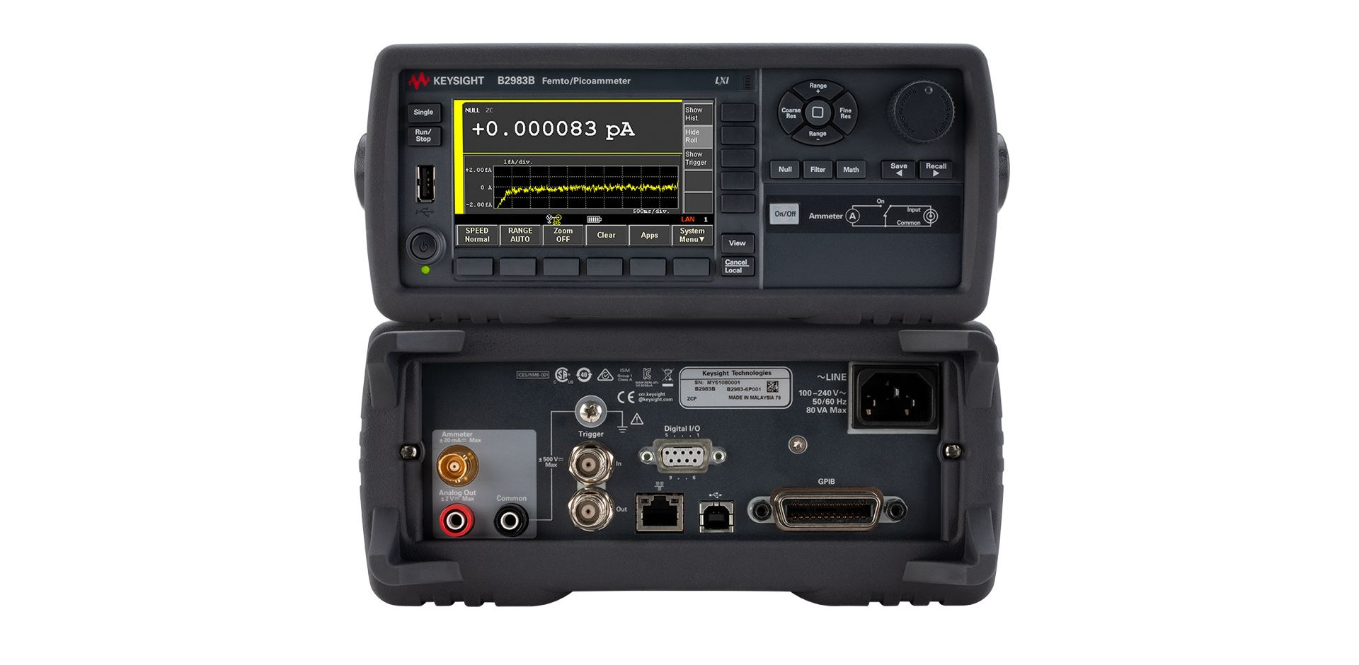 B2983B Femto/Picoammeter, Battery Model