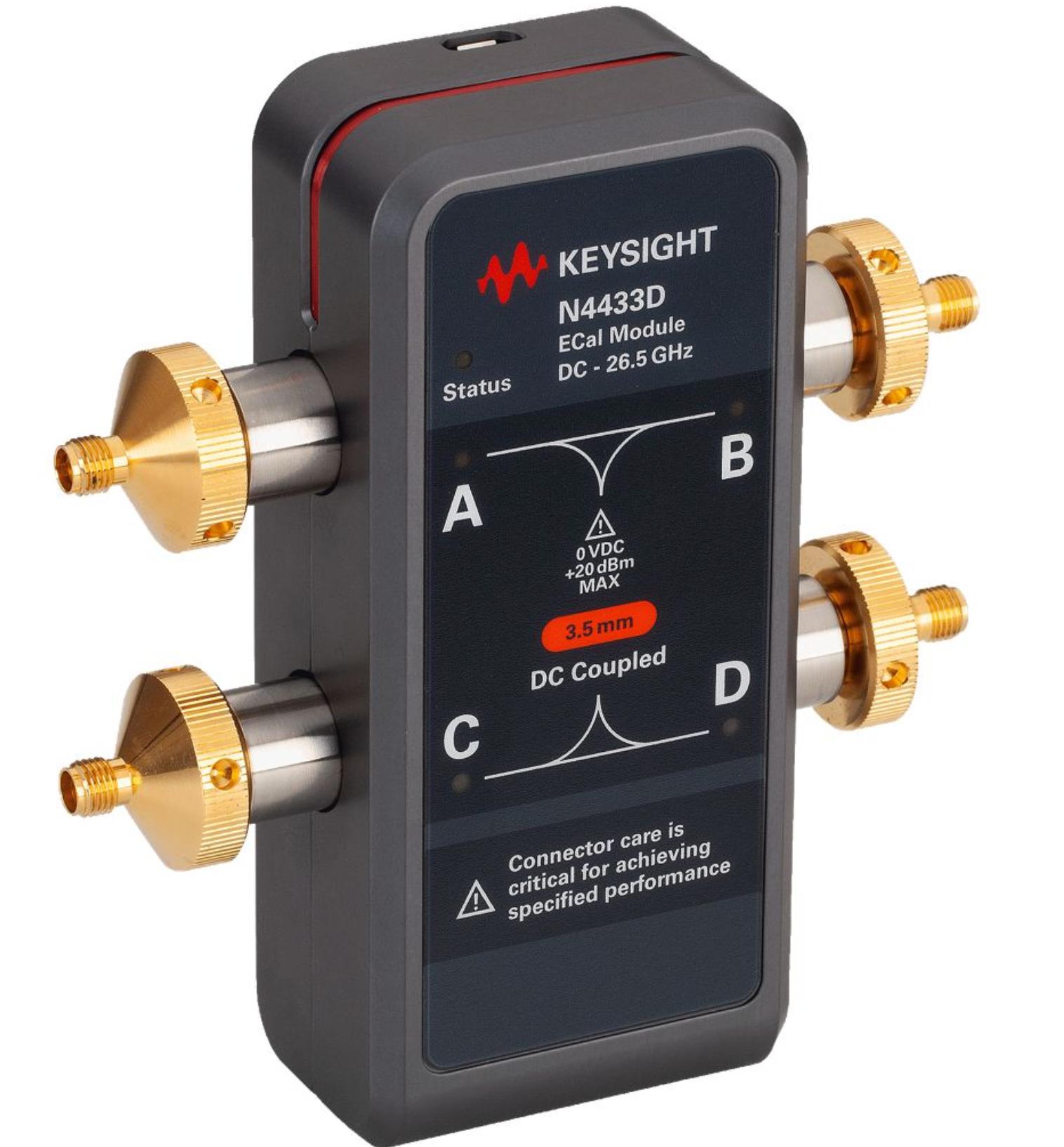 N4433D 射频Electronic Calibration Module (ECal) (ECal), 直流/300 kHz to 26.5 GHz, 4 端口