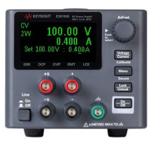 E36106B DC Power Supply, 100V, 0.4A, 40W