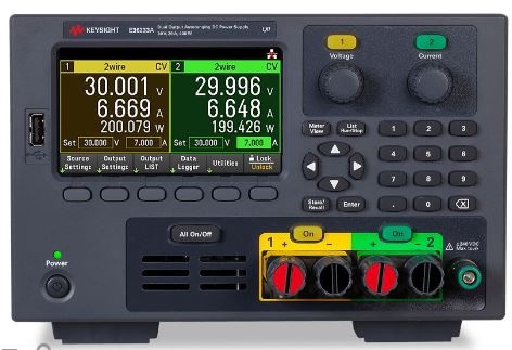 E36233A 400 W 自动量程双路输出Power Supply, 30 V, 20 A