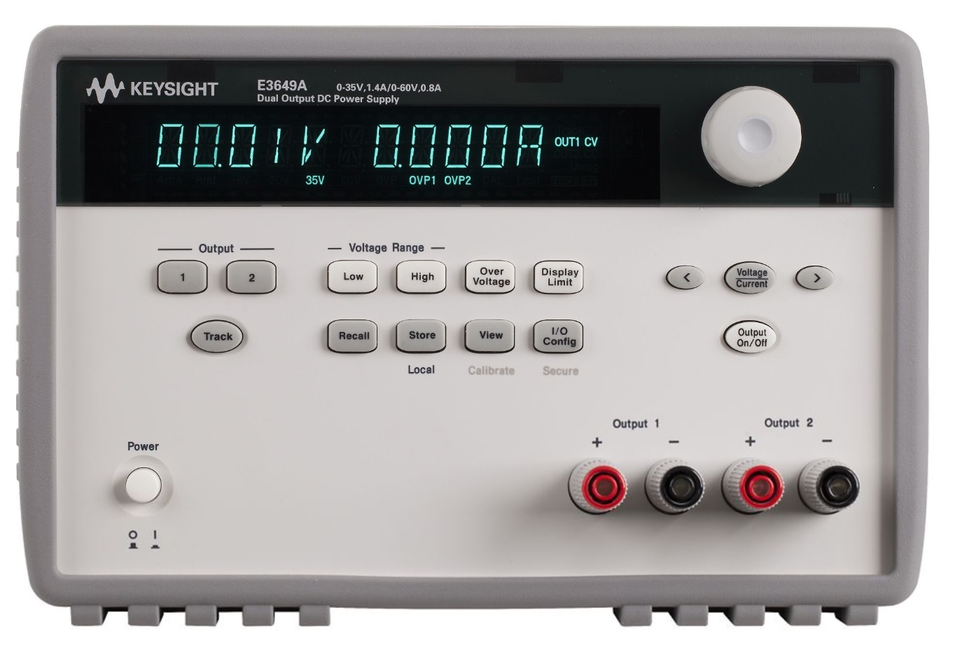 E3649A 双路输出Power Supply, 双路 35 V / 1.4 A 或 60 V / 0.8 A, 100 W