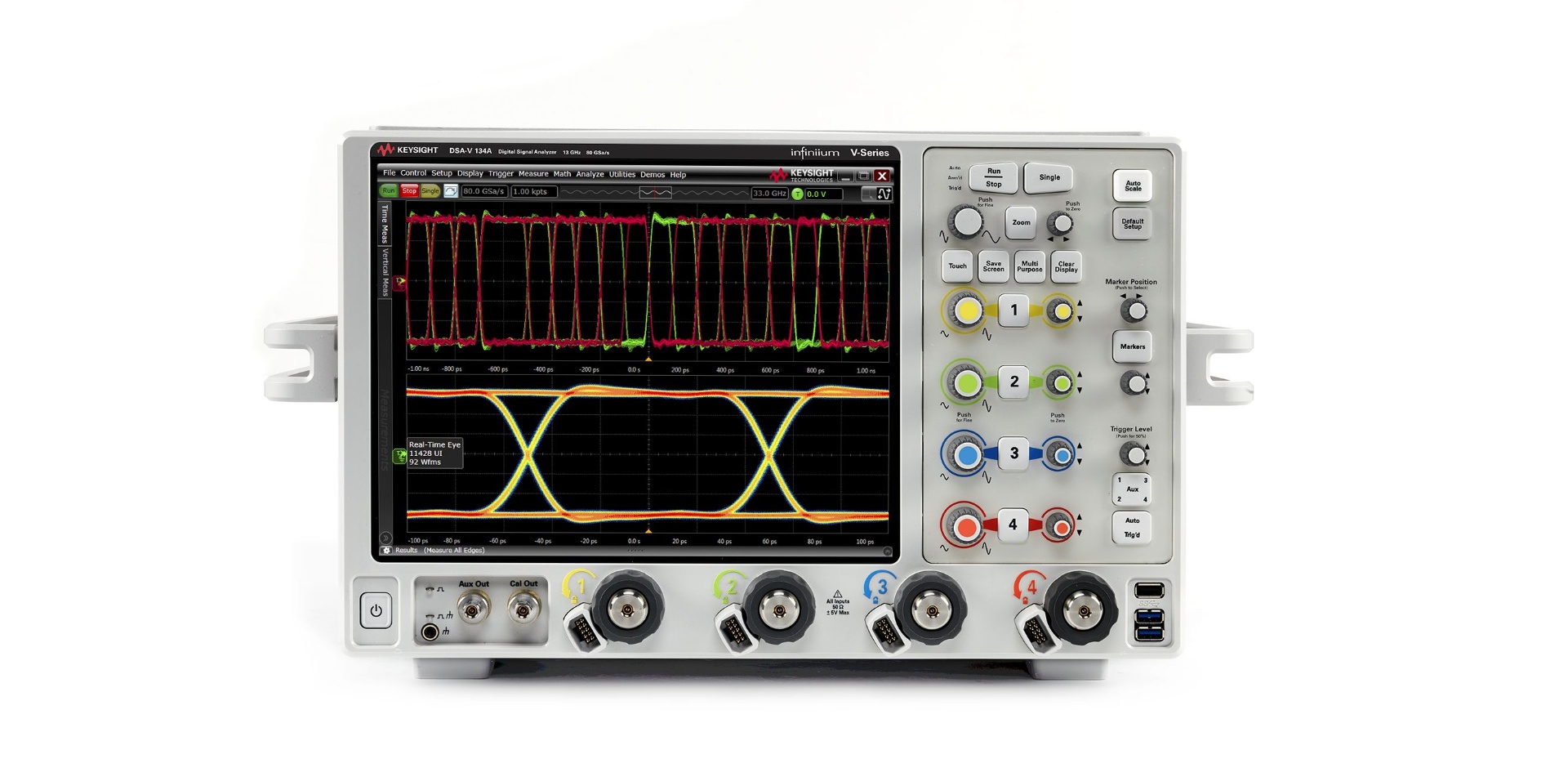 DSAV134A Infiniium V-Series Oscilloscope: 13 GHz, 4 Analog Channels