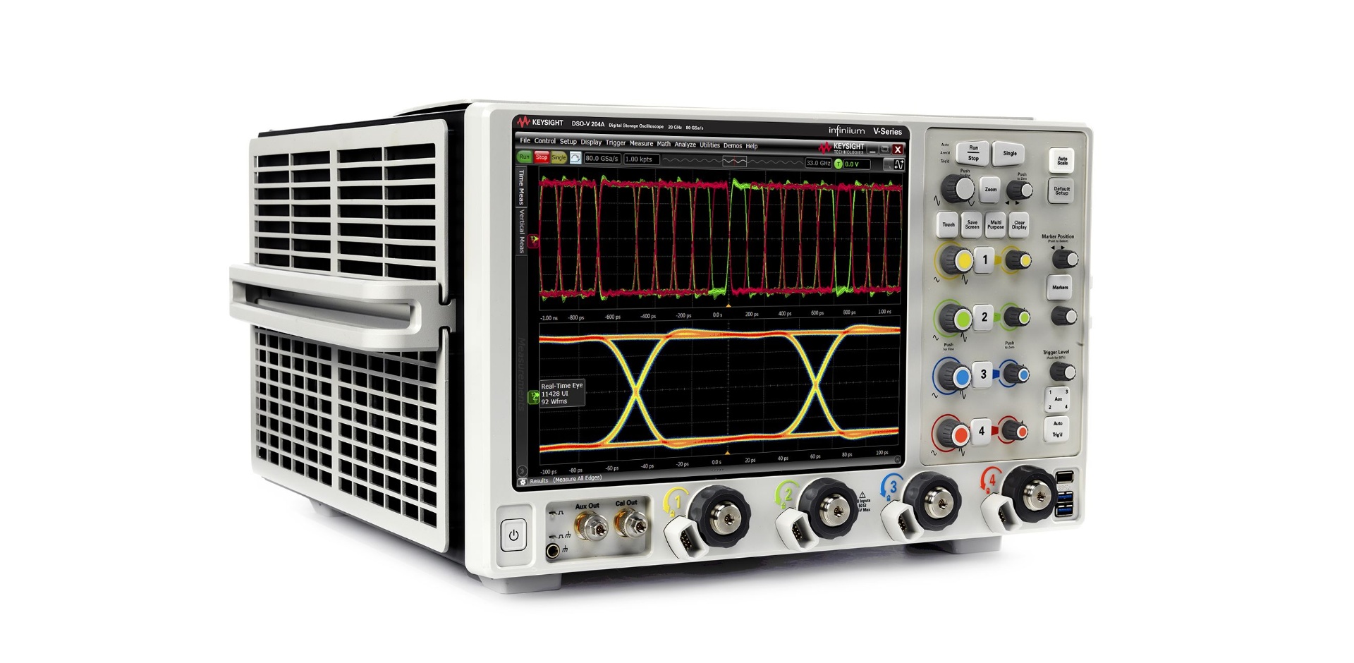 DSOV204A Infiniium V-Series Oscilloscope: 20 GHz, 4 Analog Channels