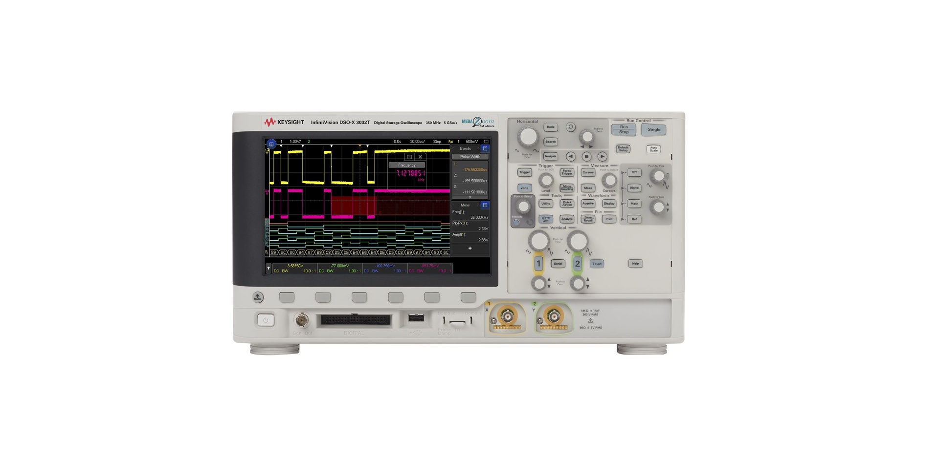 DSOX3032T Oscilloscope: 350 MHz, 2 Analog Channels