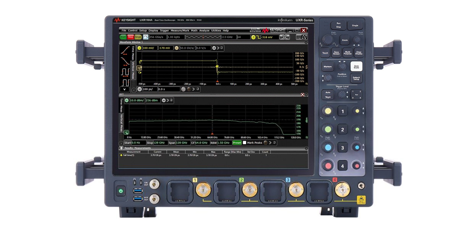 UXR1104A Infiniium UXR-Series Oscilloscope: 110 GHz, 4 Channels