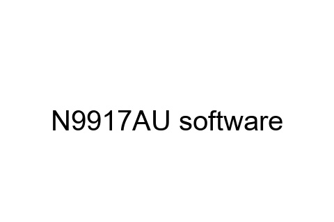 N9917AU FieldFox Handheld Analysis Instrument Software