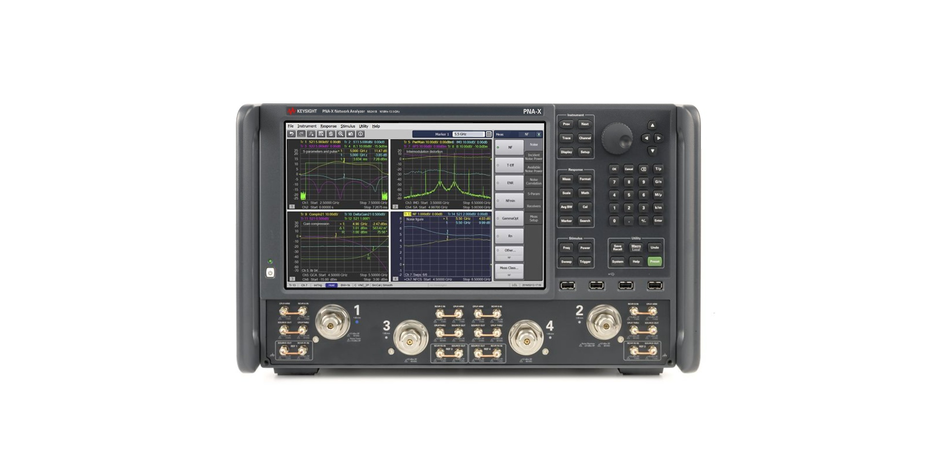 N5241B PNA-X 微波网络分析仪，900 Hz/10 MHz 至 13.5 GHz
