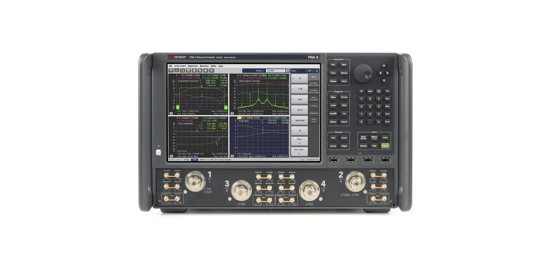 N5242B PNA-X 微波网络分析仪，900 Hz/10 MHz 至 26.5 GHz