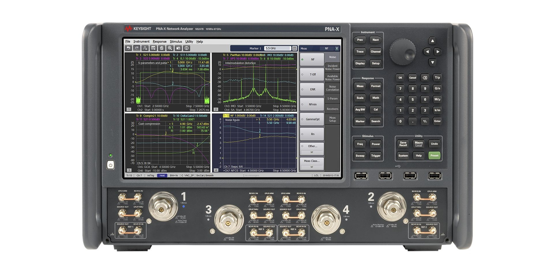 N5247B PNA-X 微波网络分析仪，900 Hz/10 MHz 至 67 GHz