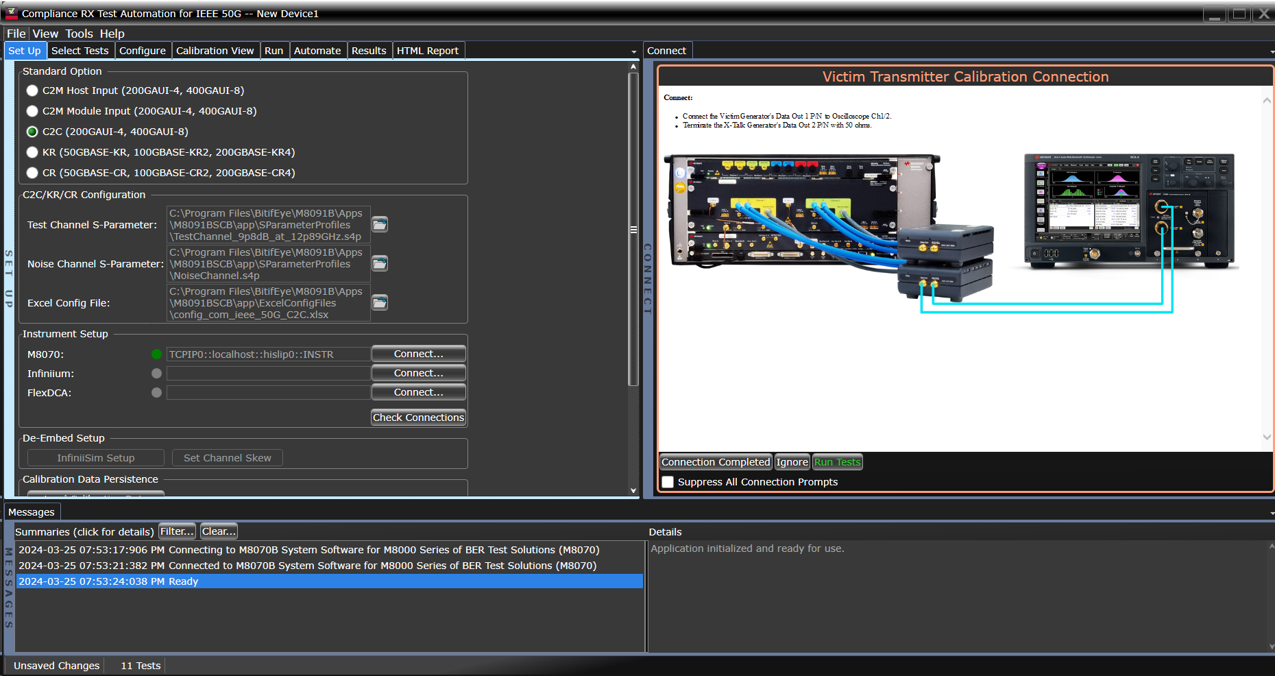 M8091BSCB Electrical Receiver Conformance Test Application for IEEE 802.3bs/cd