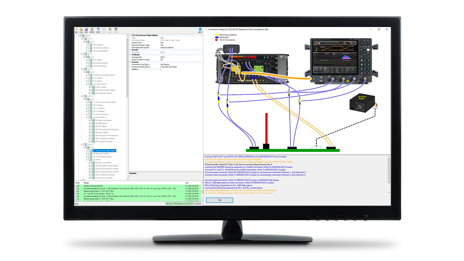 N5991PC5A PCI Express 5 CEM receiver test automation software