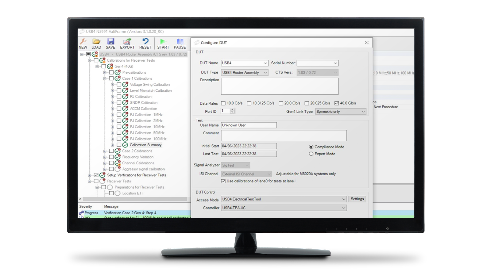 N5991U42A USB4 2.0 Receiver Compliance Test Software