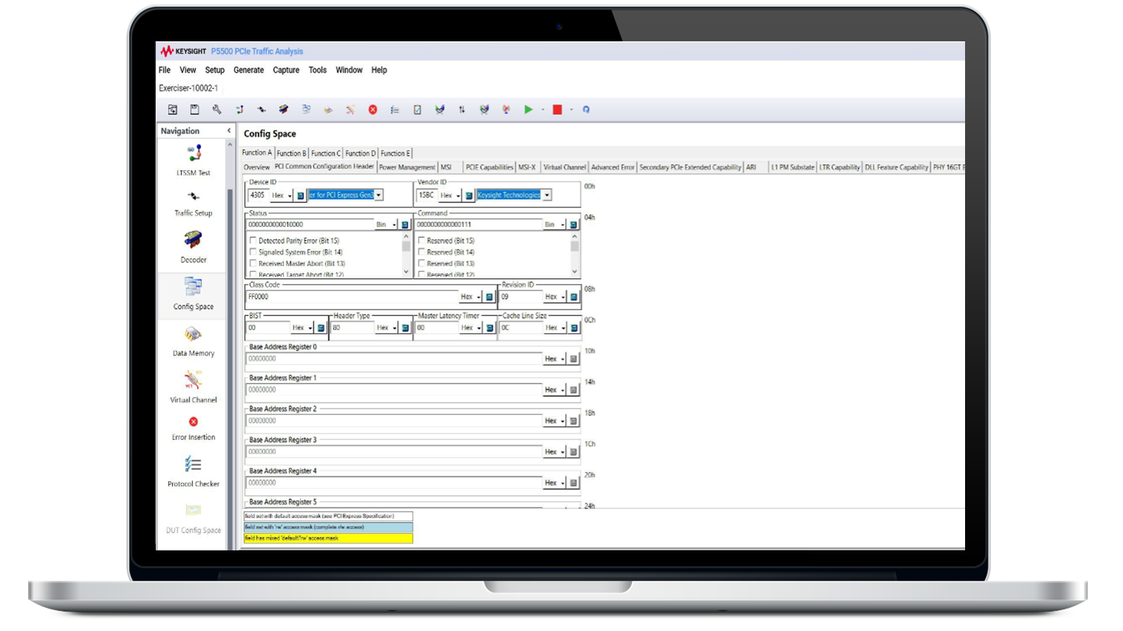 P5577PSWA PCIe 6.0 Protocol Exerciser Traffic Analysis