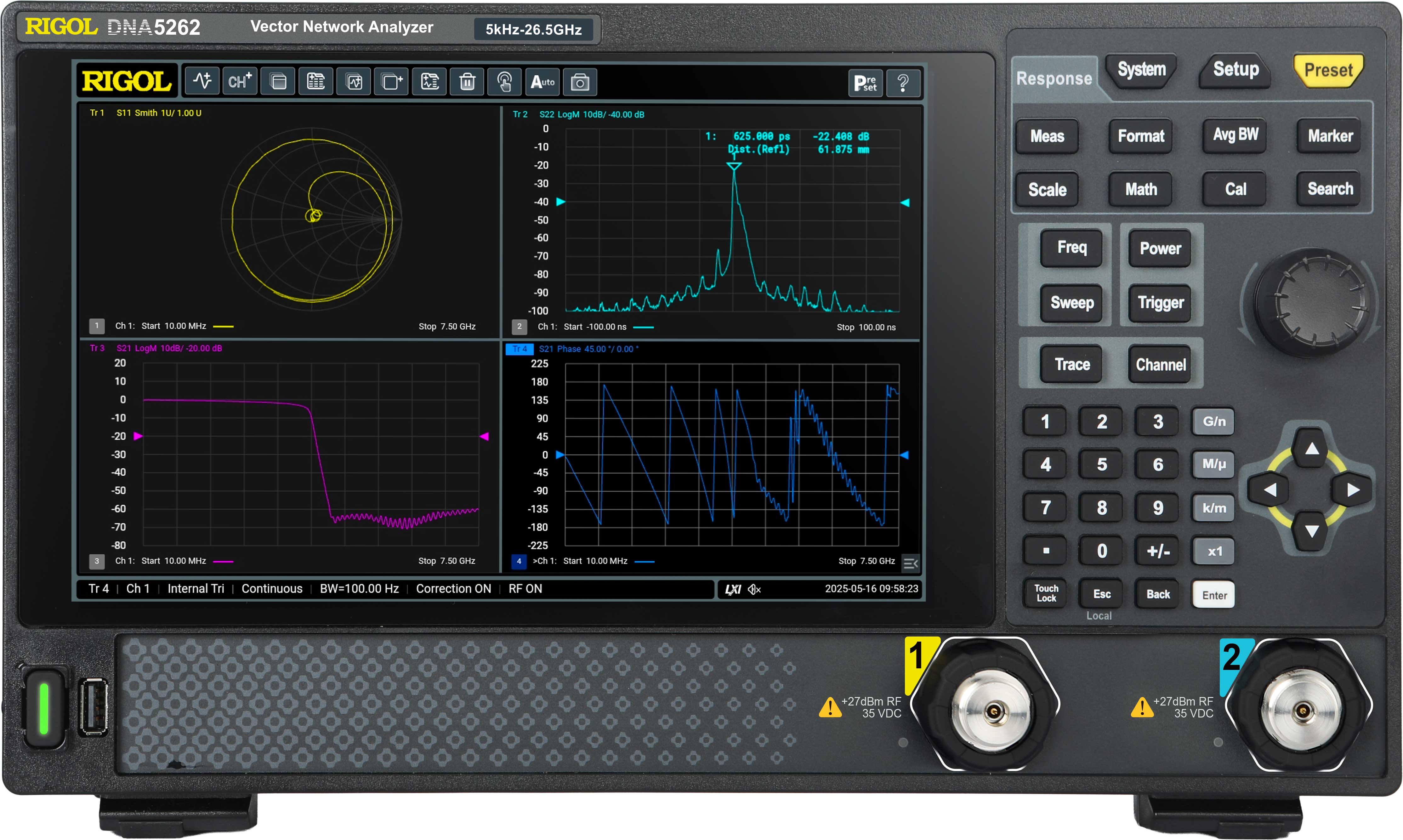 Rigol DNA5082 Vector Network Analyzer